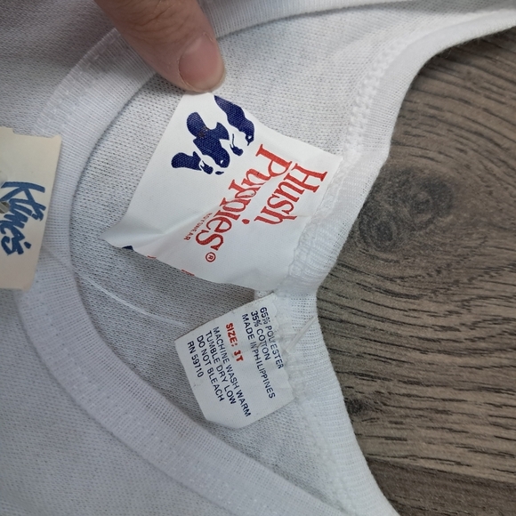 Vintage Hush Puppies Toddler White Tank Top Size 3T NWT Original Store Tag - Picture 4 of 7